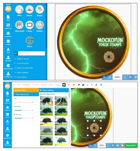 العناصر Elements في موقع MockoFun